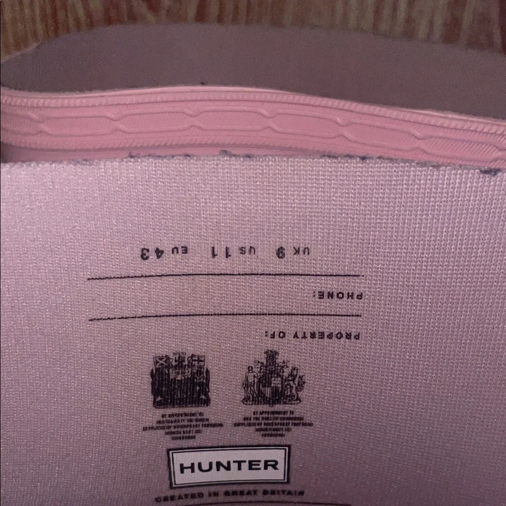 New Hunter Women’s Play Short Azalea Pink Rain Boots - Picture 7 of 8